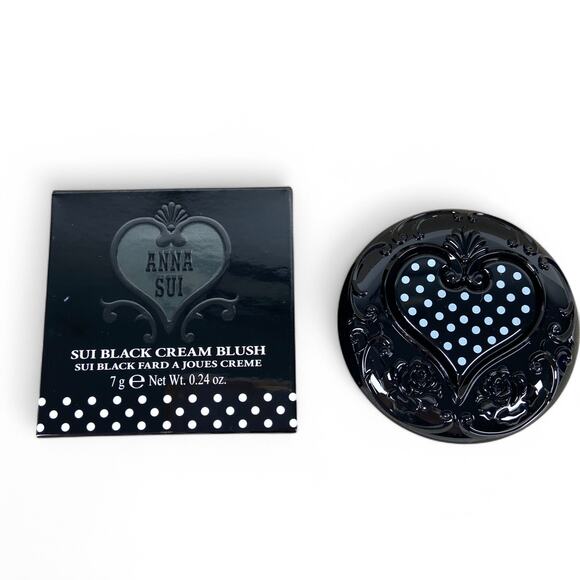 Anna Sui Black Cream Blush Magical Black to Blooming Rose Japan NIB - Picture 11 of 12
